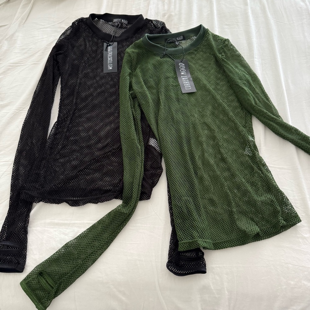 NWT Dolls kill fish net long sleeve bundle (sz XS)